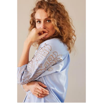 DIDI Dames Blouse Lulu embro Placid blue maat 36