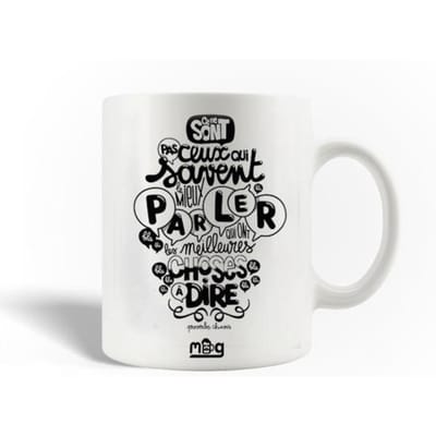 Mug en Céramique Citation Mieux Parler