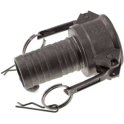 Camlock DN 40 (1 1/2'') Koppeling RVS met slangpilaar (38 mm) Type C MIL-C-27487