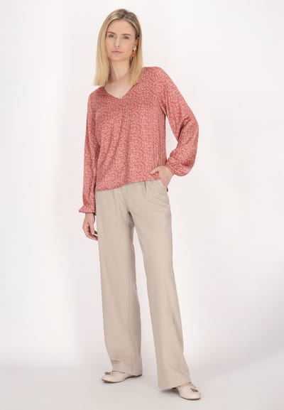 usha Blouse Dames Oud roze beige