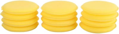 Nail Polish Sponsjes voor Autowax Applicators, 11 Stuks, Gele Spons voor Perfecte Afwerking