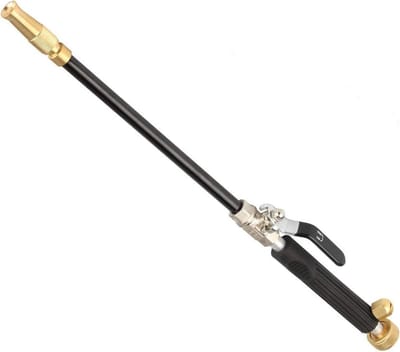 Verstelbare Sproeier - Hogedruk Gereedschap - Auto Wassen - Duurzame Krachtstraal - 47 cm Lengte - Zwart