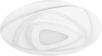 LED Plafondlamp - Opbouw Lamp - Werkplek Verlichting - Organisch Vormgegeven - Ø 38 cm - Wit