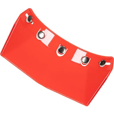 Visière Universelle 5 Boutons Pression pour Casque de Moto Ouvert Visière Anti-Vent Relevable Casquette de Casque de Moto Languette rouge
