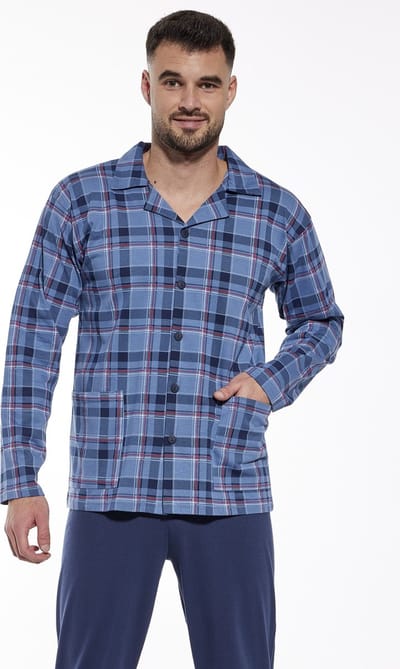 Cornette Katoenen Pyjama Heren Volwassenen Pyama Lange Mouw Lange Broek Classic 114/68 3XL