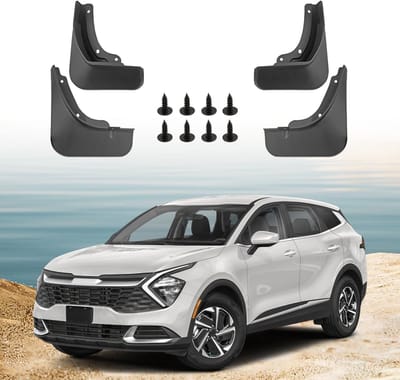 Dailygoody - Spatbescherming - Spatbord Accessoires - Geen Boren Nodig - Voor Kia Sportage 2023 2024 - 4 Stuks - Auto Spatbescherming