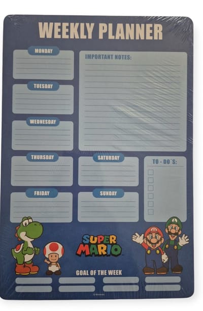 Super Mario Weekplanner - Doelstellingen - Agenda - To do list