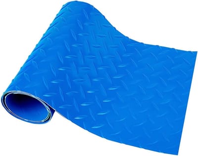 Zwembad Ladder Mat - Veiligheid Accessoire - Bescherming Trap - Antislip PVC - 23x90cm - Blauw