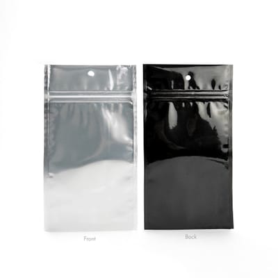 Gripzakken Transparant/Zwart 10x16,5cm (100 stuks) | ziplock | gripzak | ziplock zakken | ziplock zakjes
