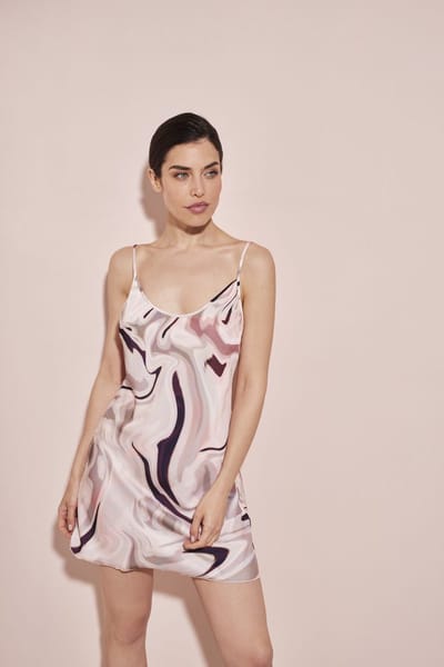 Promise - Miranda Chemise - maat XL - Meerkleurig/Roze