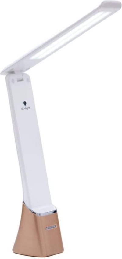 Daylight Smart Go Bureaulamp met LED - Tafellamp met accu - Dimbaar - Opklapbaar - Rose gold