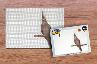 Puzzel Valkparkiet op een takje - Legpuzzel - Puzzel 1000 stukjes volwassenen
