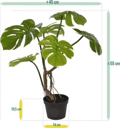 Monstera kunstplant 50cm