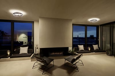 Occhio Mito Aura 40 Plafond-/Wandlamp - zilver mat - narrow