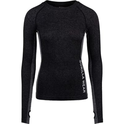 Gorilla Wear Selah Seamless Long Sleeve - Zwart - XS/S