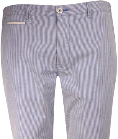 Atelier Noterman Streep lange broek - Blauw - Maat 31-34
