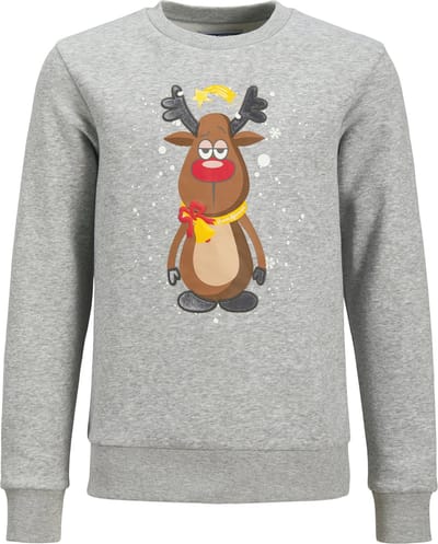 JACK & JONES JUNIOR JJXMAS JOLLY SWEAT CREW NECK JNR Jongens Trui - Maat 128