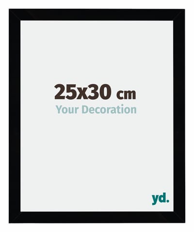 Your Decoration - Fotolijst 25x30 cm - MDF - Zwart Hoogglans - Mura
