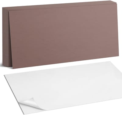 Coloray Plaktegels - Bruin Zelfklevende Wandtegels - 40 cm x 20 cm - Bruin Plaktegels - 10 stuks - Rechthoek PVC Tegels - Plaktegels Badkamer - Vloertegels Zelfklevend - Vinyltegels Vloer Zelfklevend - Portugese Tegels
