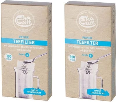 Cha-Cult - Theefilters maat S - Voordeelverpakking - 100 stuks x 2