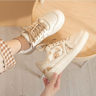 Schoenen Dames Herfst Nieuwe Sport- en Vrijetijdsschoenen Veelzijdige Ins Trendy Kleine Witte Schoenen Mode Boardschoenen 40 white