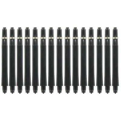 BULL'S nylon shaft medium + Ring - Zwart (5 stuks)