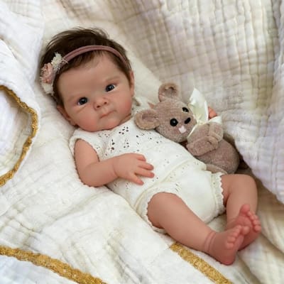 Babypop Siliconen - Reborn pop Realistische pop - Knuffelen en spelen - Volledig siliconen lichaam - 46 cm - Niet gespecificeerd