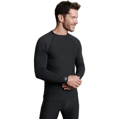 Damart - Heren-T-shirt ronde hals comfort Thermolactyl 4 - Heren - Zwart - (86-93) S