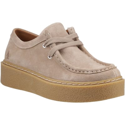 Hush Puppies Bridie Suède Leren Dames Taupe Moccasins Schoenen