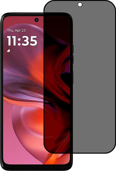 Coverup Screen Protector - Geschikt voor Motorola Moto E15 / G05 Screen Protector - Coverup Privacy Tempered Glass - Transparant
