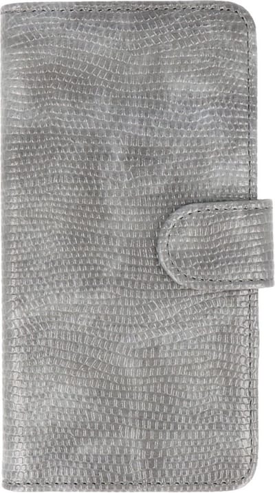 Hagedis Bookstyle Wallet Case Hoesje Geschikt voor Huawei Mate 7 Grijs