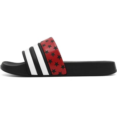 Slippers met Amerikaanse vlag Huispantoffels voor heren Pantoffel man Luxe 2024 Zomerschoenen Heren Originele heren Cloud-slipper Teenslipper 45 black