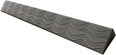 Stoeprand Oprijplaat - Drempelhulp Oprit - Gemakkelijke Toegang - Antislip Massief Ontwerp - 7cm Hoog - Grijs