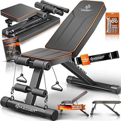 Inklapbare Multifunctionele Halterbank voor Thuisgym - 500 kg Belastbaarheid - Verstelbare Bank voor Full-Body Training