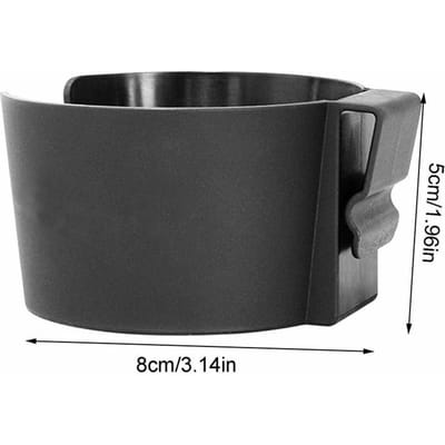Porte-gobelet de voiture Porte-gobelets de véhicule pour boissons Porte-gobelet de boisson Poussette Véhicule électrique Porte-gobelet de porte de voiture Facile à noir