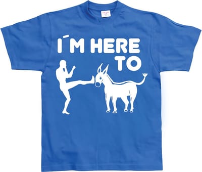 Hybris I'm Here To Kick Ass T-shirt SH-1-15157-LFH2-5