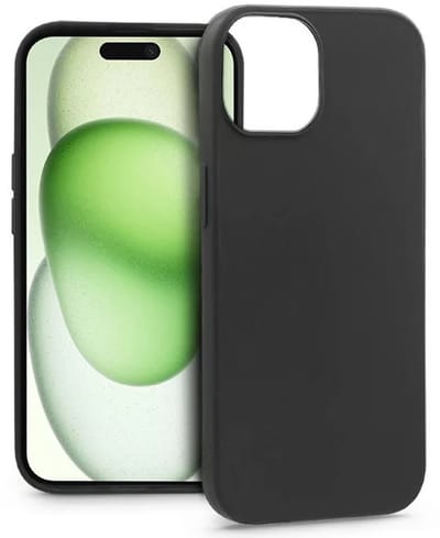 Flexibele achterkant Silicone hoesje Zwart Geschikt voor: Apple iPhone 16 Pro