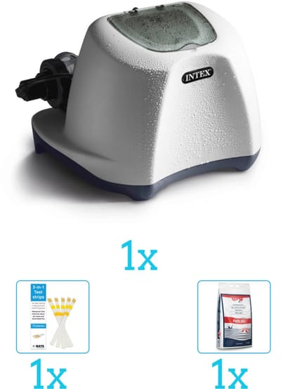 Intex QS1200 zoutwwatersysteem - Zwembaden tot 56.800 liter inclusief Zwembadzout en Testrips