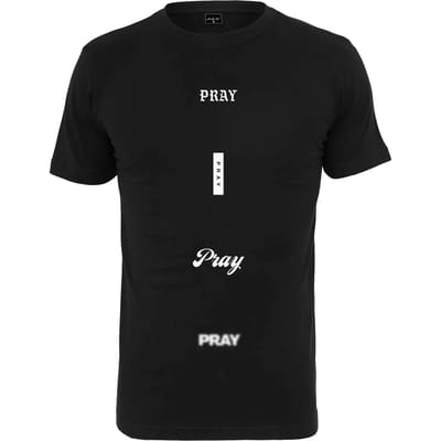 Mister Tee - All Prays Heren Tshirt - XS - Zwart