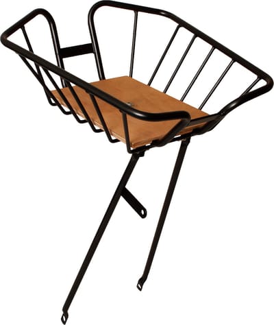 Steco Compact Voordrager Met Mand 30 X 38 Cm Staal Zwart
