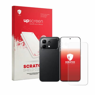 upscreen - Screenprotector voor Infinix Note 60 (Voor+Camera) - Folie Beschermfolie transparant
