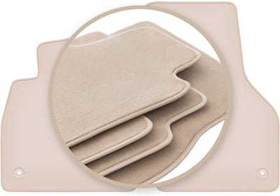 PREMIUM beige vloermatten voor: Audi TT III coupé 2015-