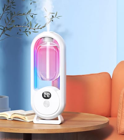 Muurbevestigde Aromatherapie Diffuser voor Essentiële Olie, Automatische Geurverspreider, Luchtverfrisser voor Badkamer en Hotel, Stijlvol en Efficiënt