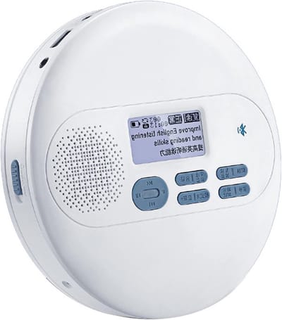 Draagbare CD Speler - Muziekspeler Luisterhulp - Engels Leren - Variabele Snelheid - Compact Formaat - Zwart