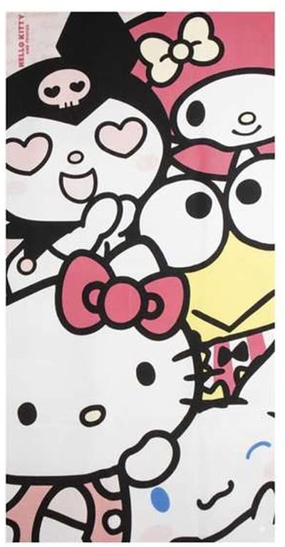 Hello Kitty Strandlaken Kind – 70x140 cm – Polyester – Kuromi & Friends