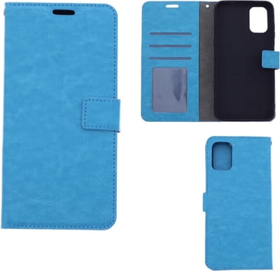 LuxeBass Hoesje geschikt voor Nokia G11/G21 - Boekhoesje met kaartvakken - Turquoise gsm hoesje - telefoonhoes - telefoonhoesjes
