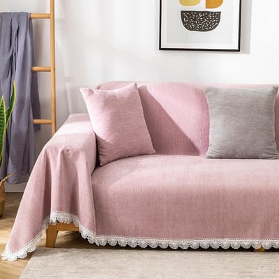 Chenille Bankovertrekdoek, Moderne Eenvoudige Bankkussen, Universeel voor Alle Seizoenen, Nieuwe Verdikte Anti-kras Bankhanddoek 90*90cm