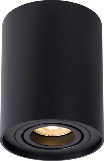 Lucide TUBE - Plafondspot (Plafondlamp) - Ø 9,6 cm - 1xGU10 - Zwart