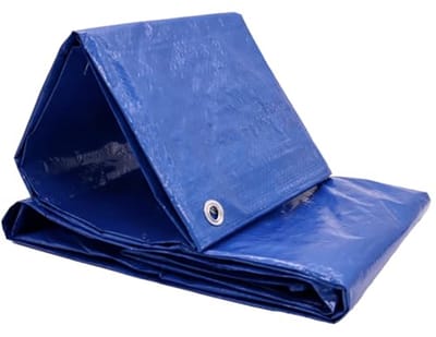 Afdekzeil robuust - Waterdicht - UV-bestendig - Dekzeil 4 x 5 m - Bescherming voertuigen - Bouwplaatafdekking - Tuinmeubelbescherming - Zeildoek