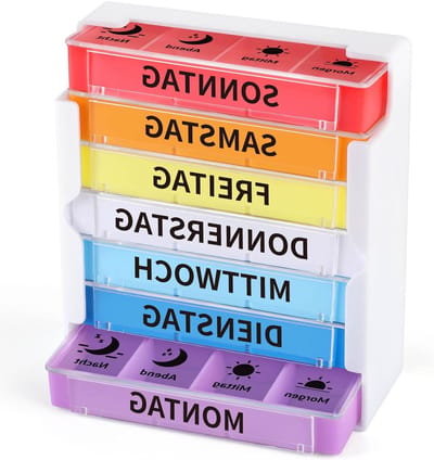 7 Dagen Medicijn Organizer - 4 Compartimenten Pillendoos voor Efficiënte Medicatiebeheer